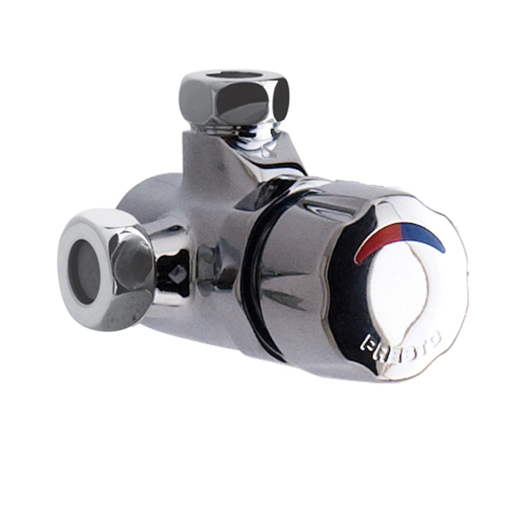 Mitigeur temporisé douche ALPA bouton chromé