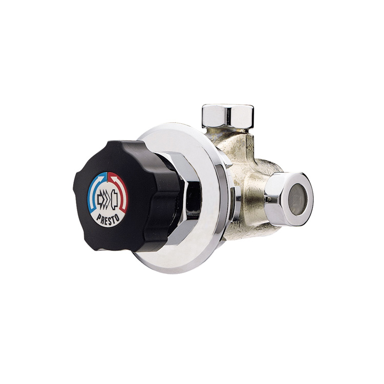 Mitigeur sur panneau douche ALPA bouton noir