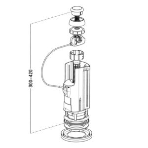 Mécanisme universel à câble simple touche