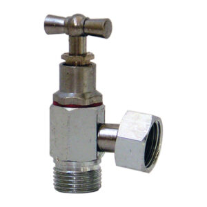 Robinet d’arrêt à clapet équerre 12×17 chromé